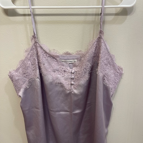 Abercrombie & Fitch Other - Lavender Lace Trim Satin Camisole